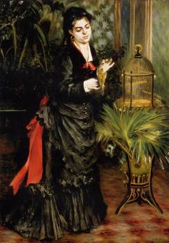 皮埃爾 奧古斯特 雷諾阿 Woman with a Parrot, Henriette Darras